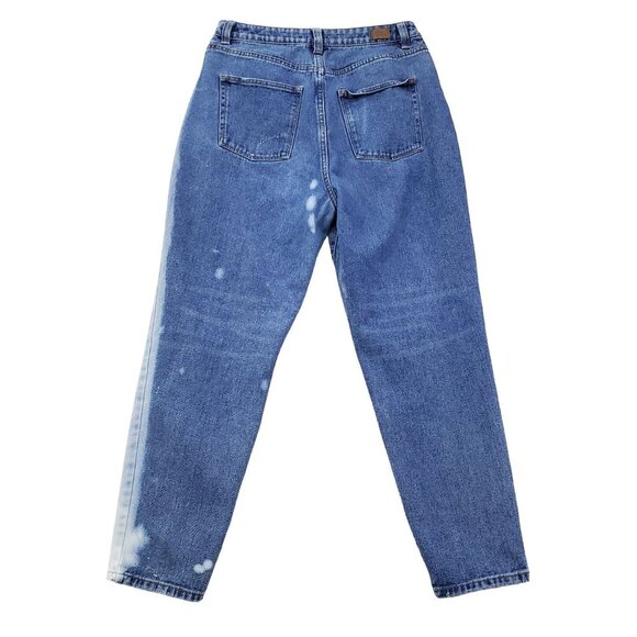 Simple Society Womens High-Waisted Half Bleached Boyfriend Jeans Size 11/30 - Picture 2 of 12